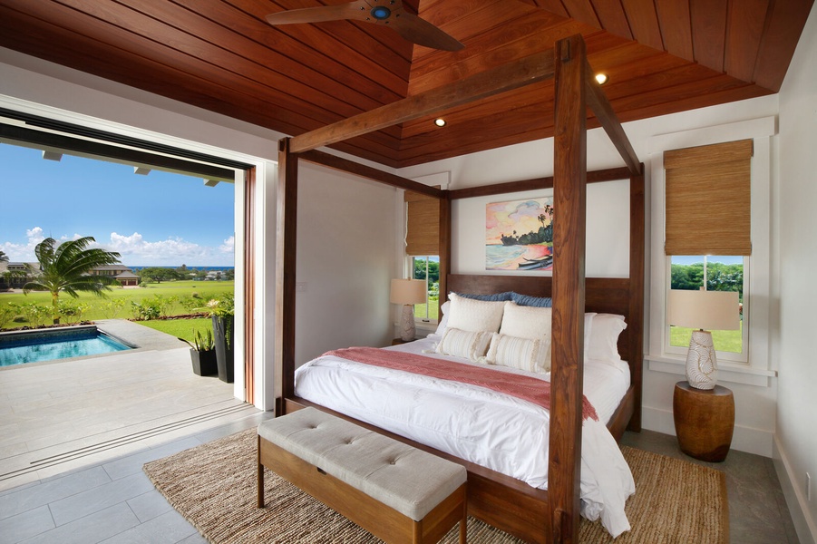 Primary 2 bedroom opens to lanai with ocean views