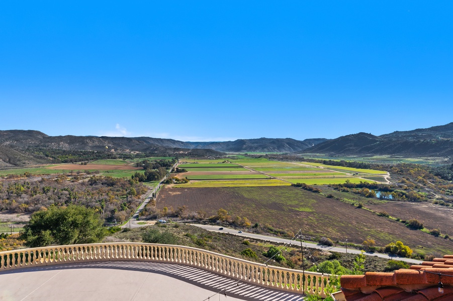 This is the view the whole house is built around, hills rolling to the horizon.
