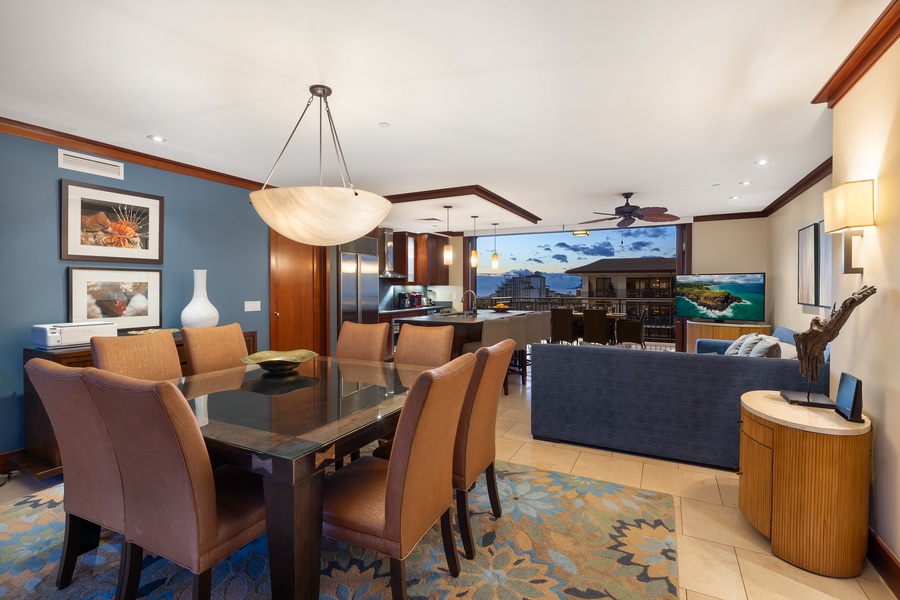 An open floor plan and seamless indoor-outdoor living.