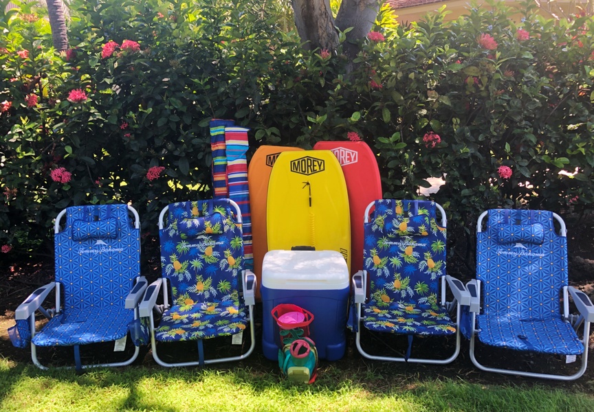 Enjoy the included beach amenities – subject to change.