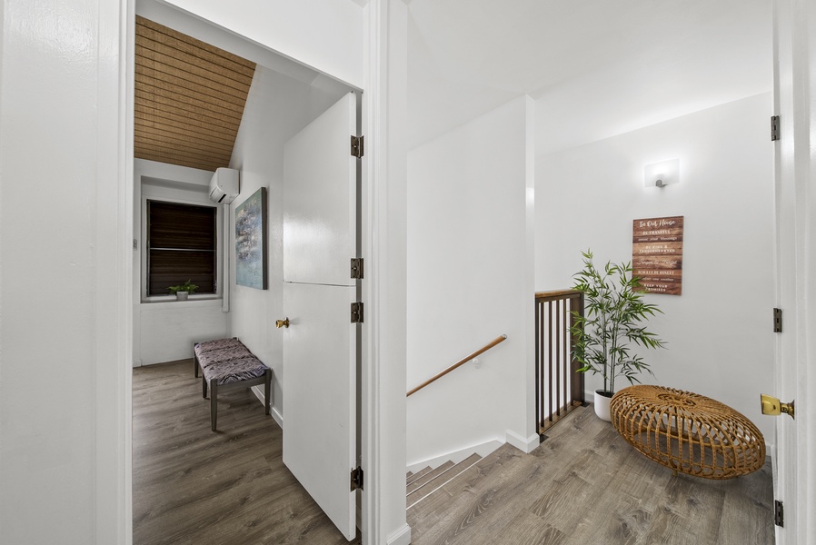 Stairway nook.