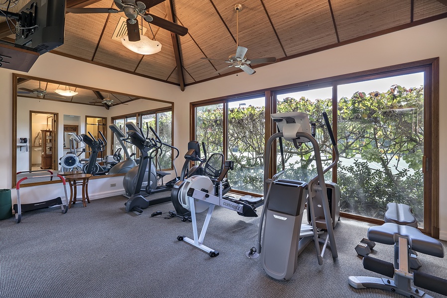 Fitness Center with central A/C.
