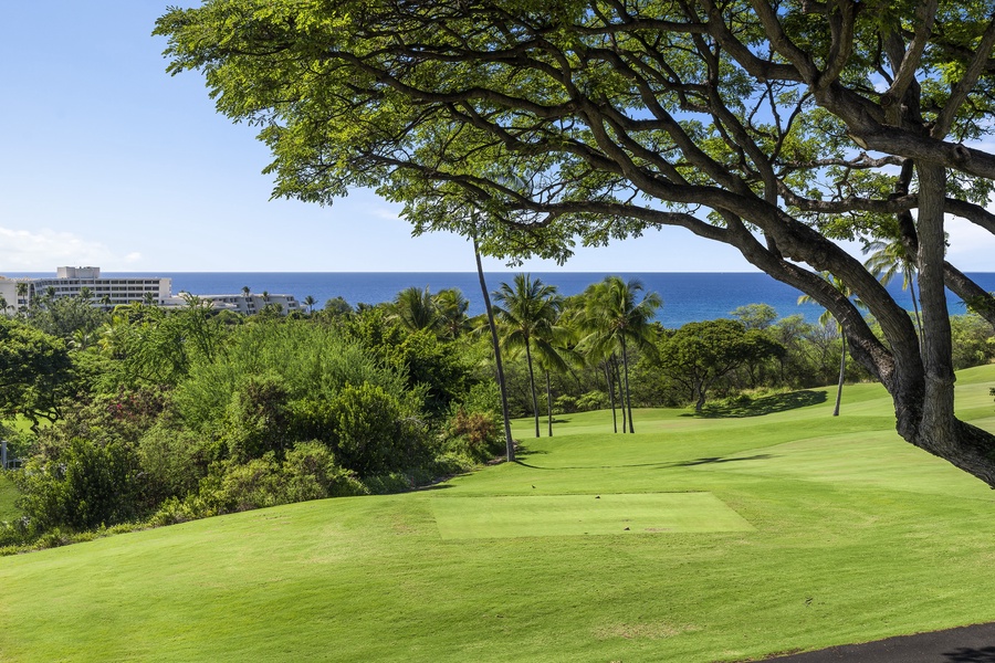 Ocean and fairway views from the Lanai!