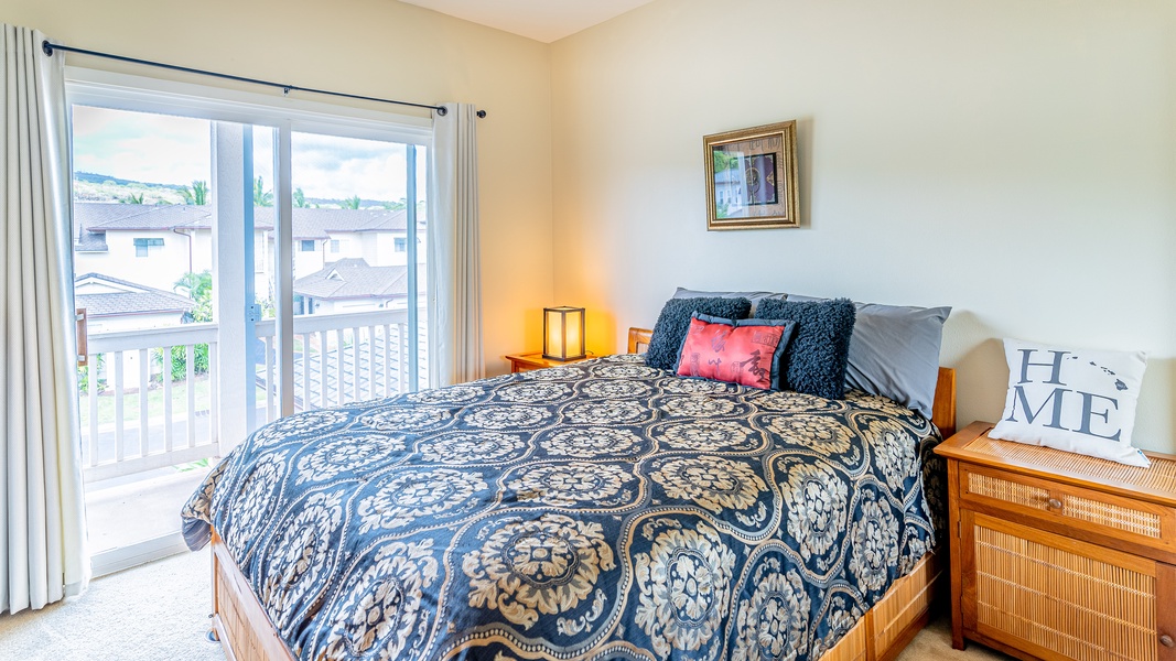 The second guest bedroom with a private lanai.