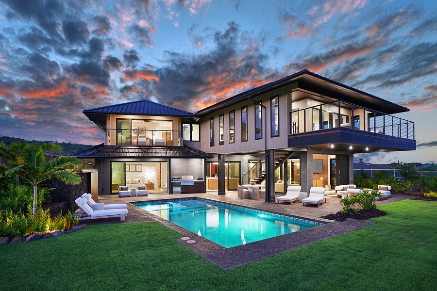 Luxurious outdoor living is yours to enjoy, with serene sunset views and island breezes wrapping you in comfort.