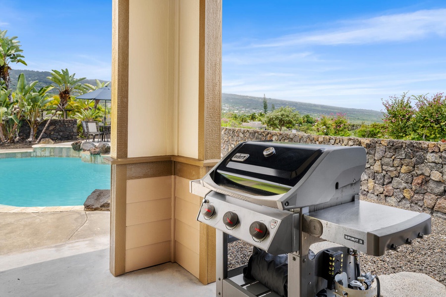 Grill up your favorites with the built-in poolside BBQ.