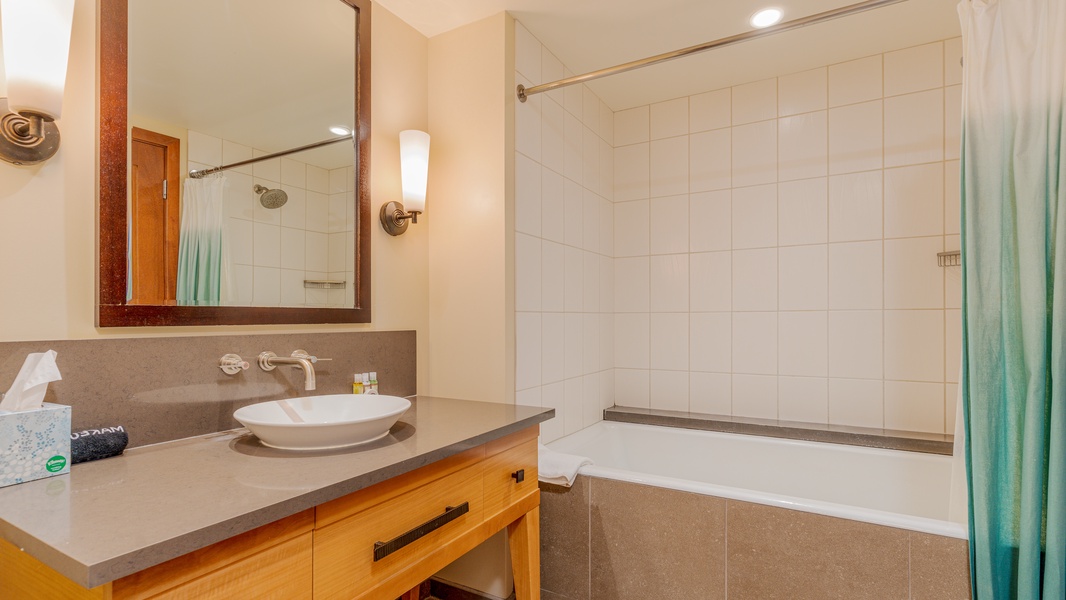 A second full bathroom with all the comforts of home.
