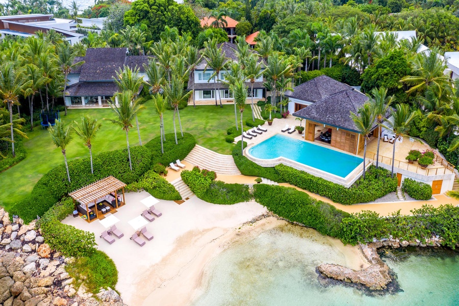 The aerial view of Villa Miramar at Casa De Campo.