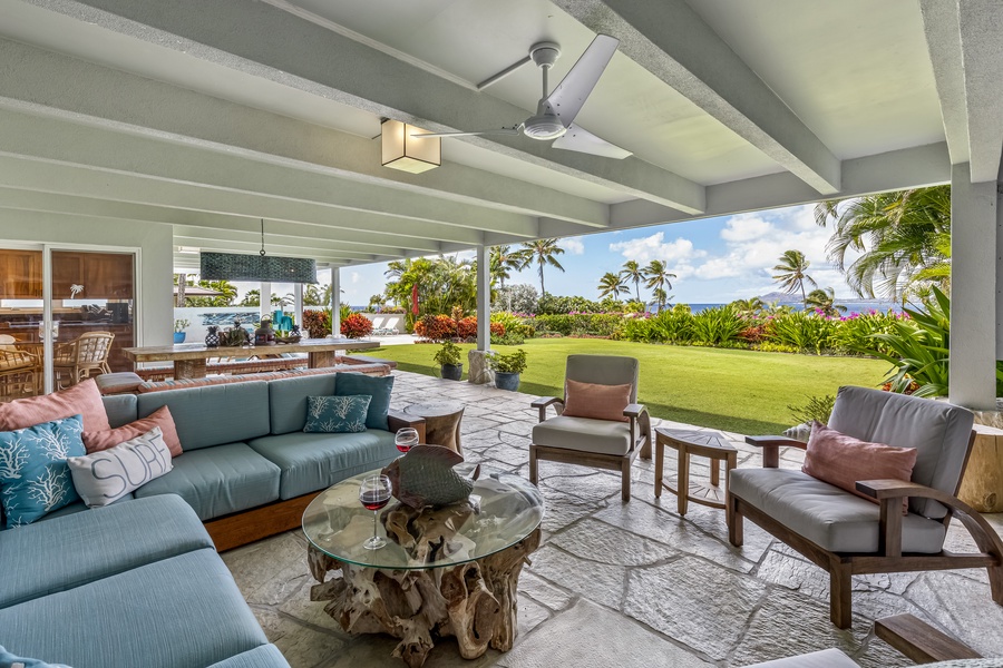 A Private Lanai is the perfect spot to relax