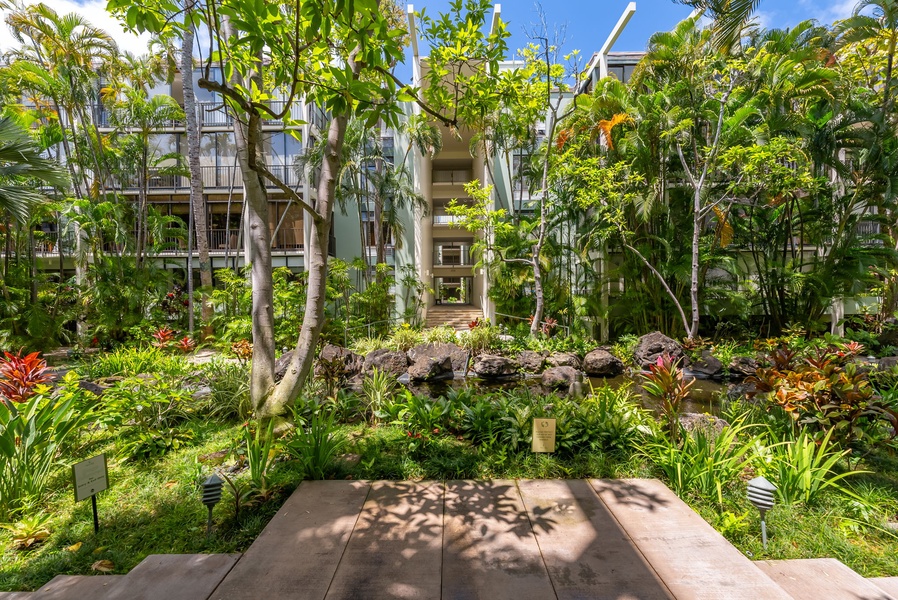 The Kahala garden.