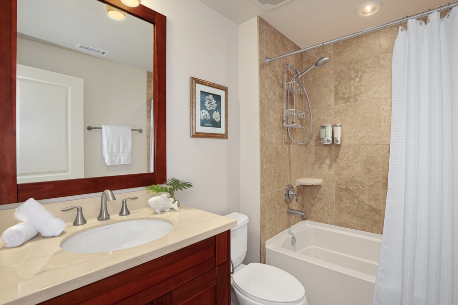Shared guest bathroom