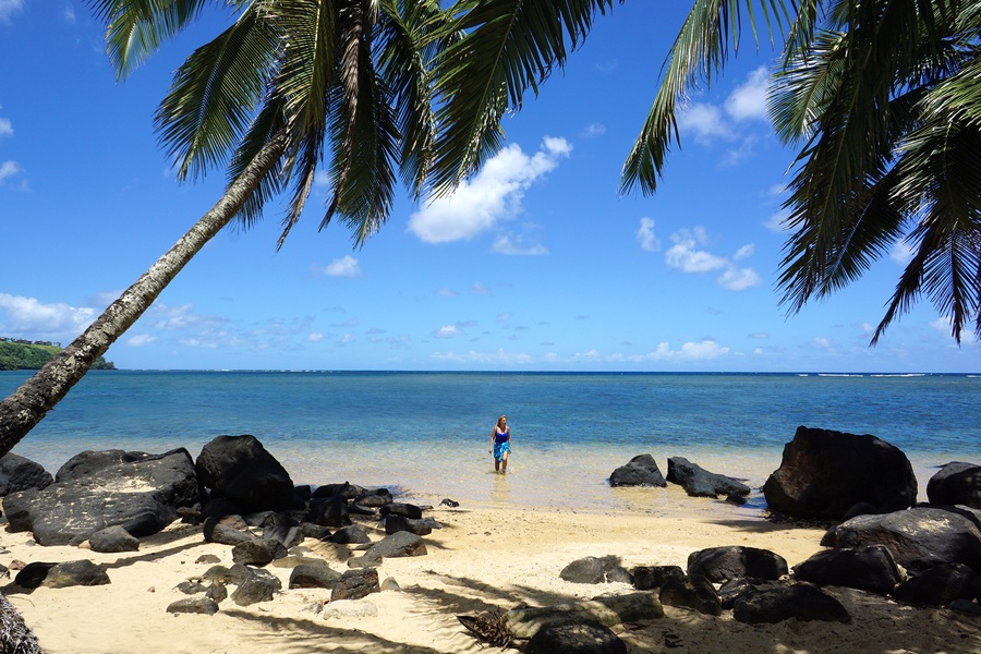 Secluded beach paradise perfect for peaceful walks and quiet reflection.