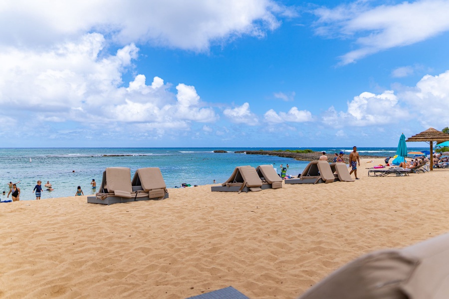 Take advantage of one of the most beautiful beaches in Hawaii