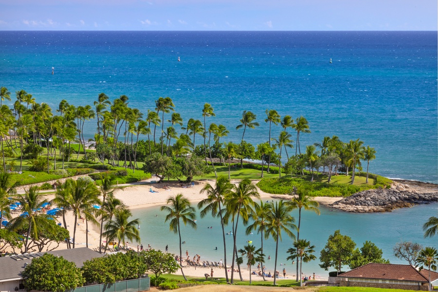 The view of Ko Olina lagoon.