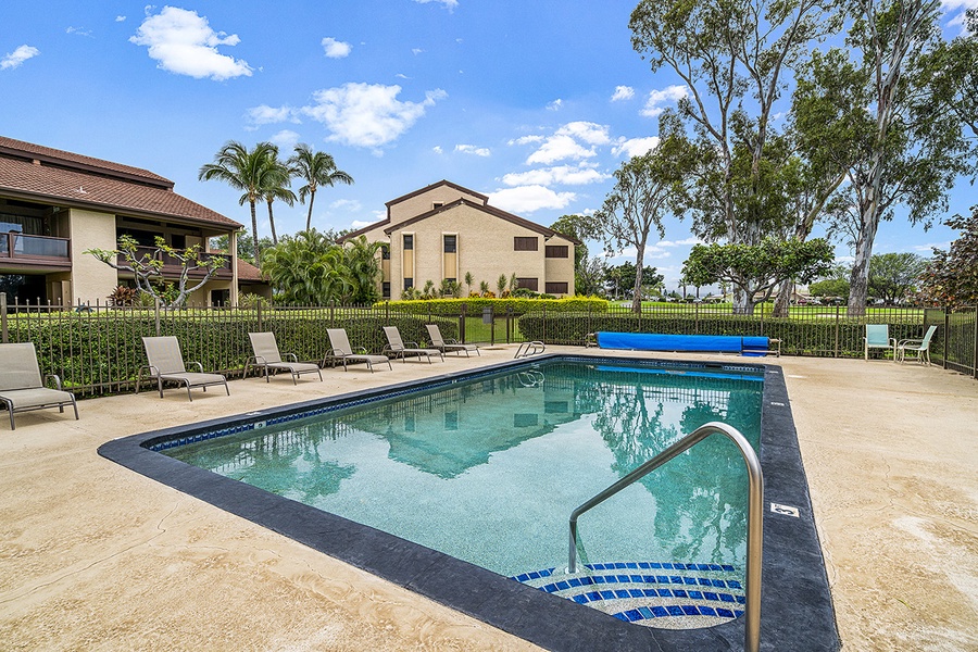 One of two sparkling resort-style pools on the property—perfect for sunbathing or a refreshing afternoon dip.