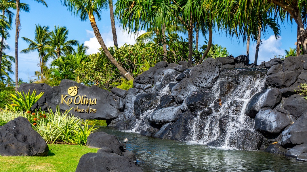 Waterfalls at Ko Olina resort.