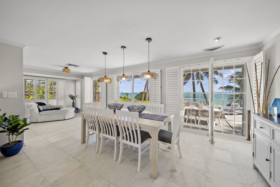 Enjoy unforgettable meals with stunning ocean backdrops and the soothing sound of waves.
