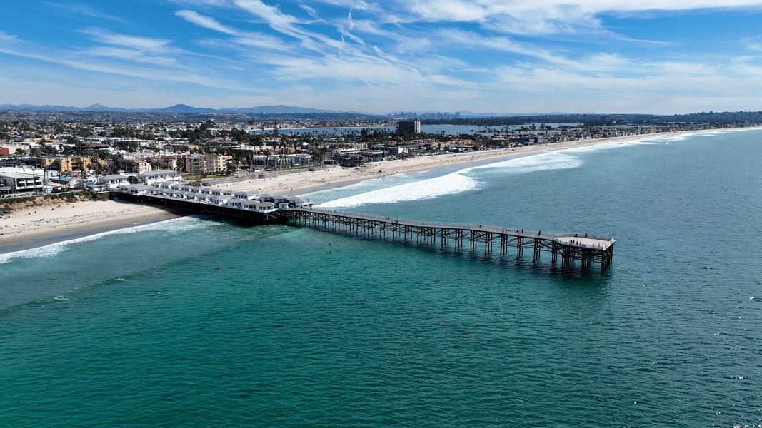 Crystal Pier is just a drive away.