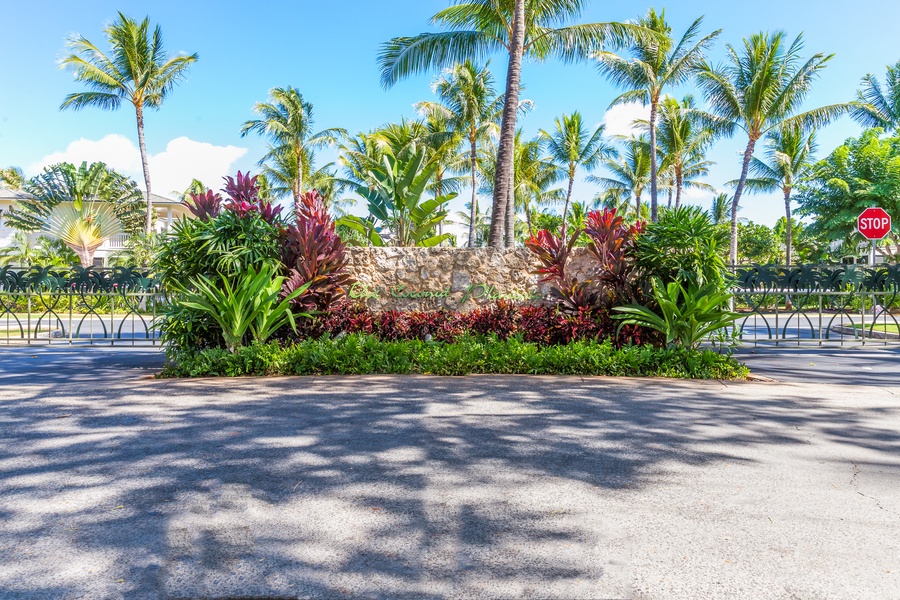 The entrance to Coconut Plantation.