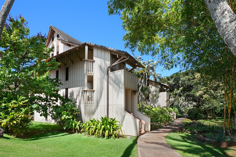 A captivating exterior shot showcasing the beauty and charm of your home away from home.