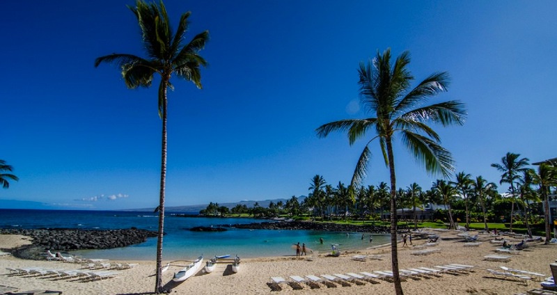 You have access to the private Mauna Lani Beach Club.