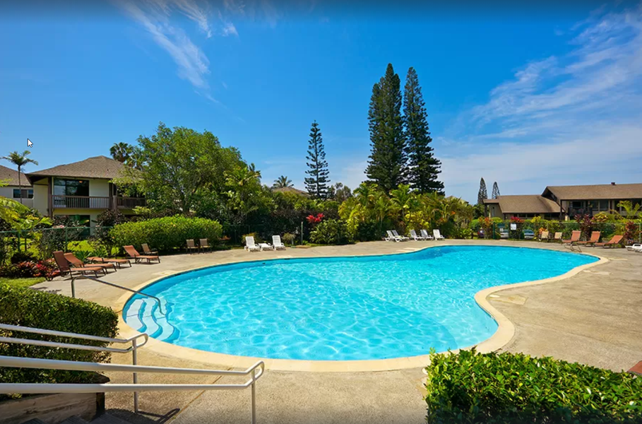 Cool off in the largest condo pool in Princeville—perfect for family fun and poolside lounging.