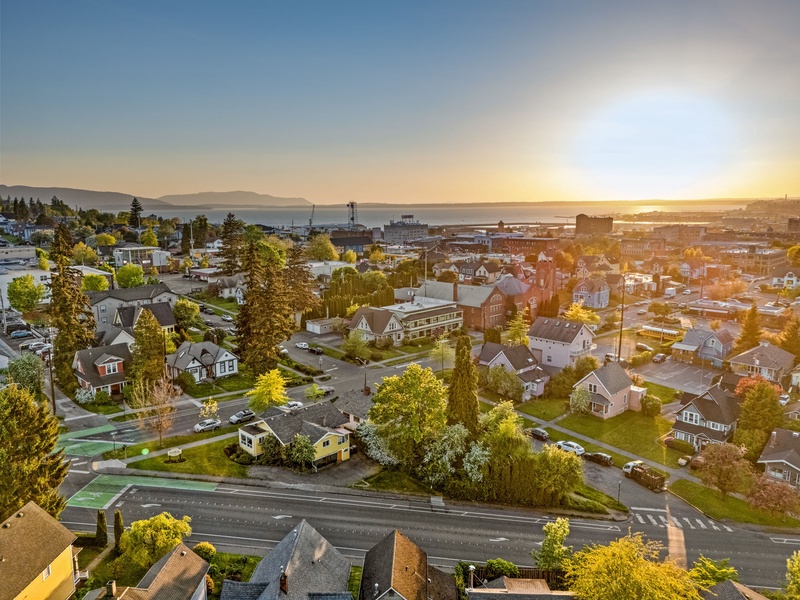 Watch golden hour settle over the York neighborhood and surrounding Bellingham streets.