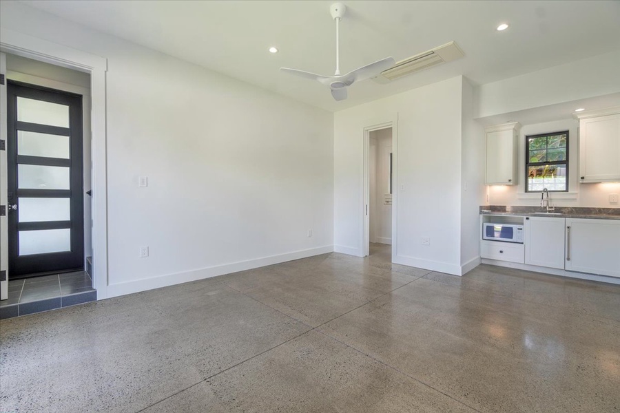 Spacious entryway into the guest suite, perfect for welcoming visitors in style.