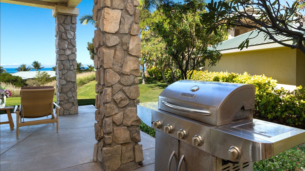 A private BBQ is provided for your use, located outside of the dining area. Enjoy the ocean views while you prepare your favorite meal.