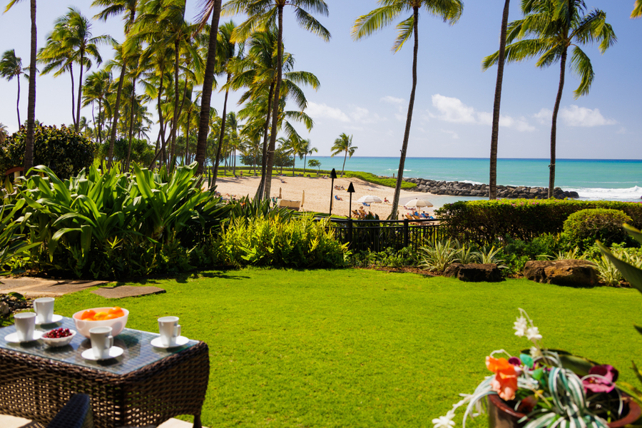 Tropical gardens, pacific breezes and tranquil beaches await you at Ko Olina Resort