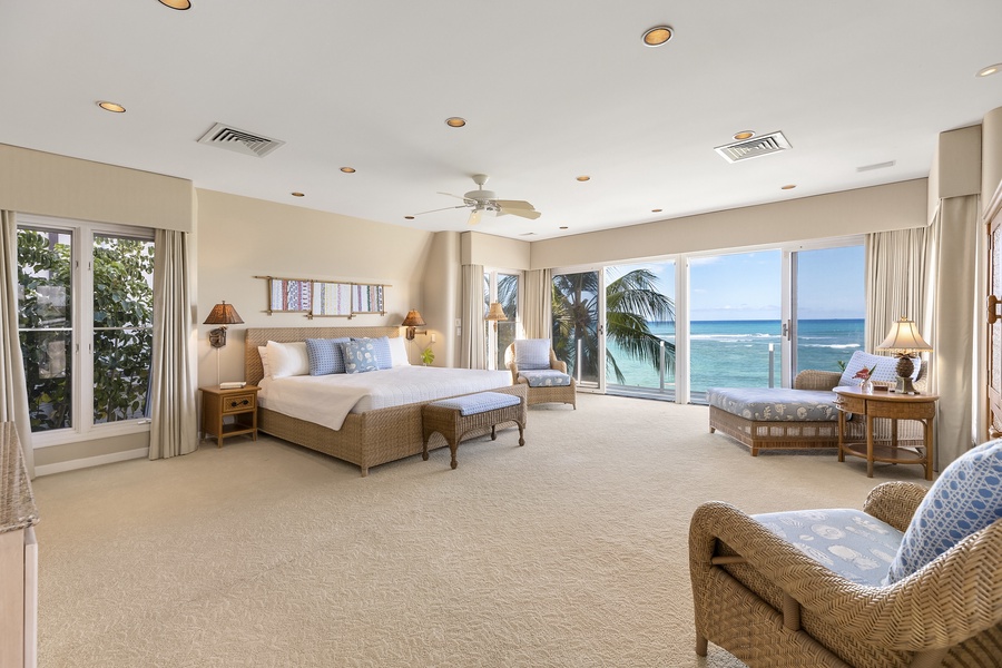 Primary Suite with Ocean Views.