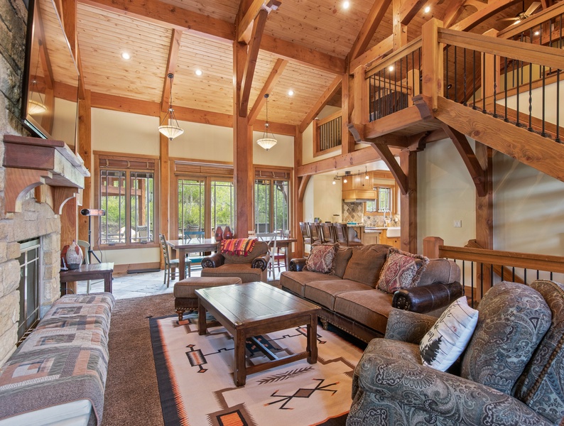 Welcome to the living area, bathed in beautiful natural light