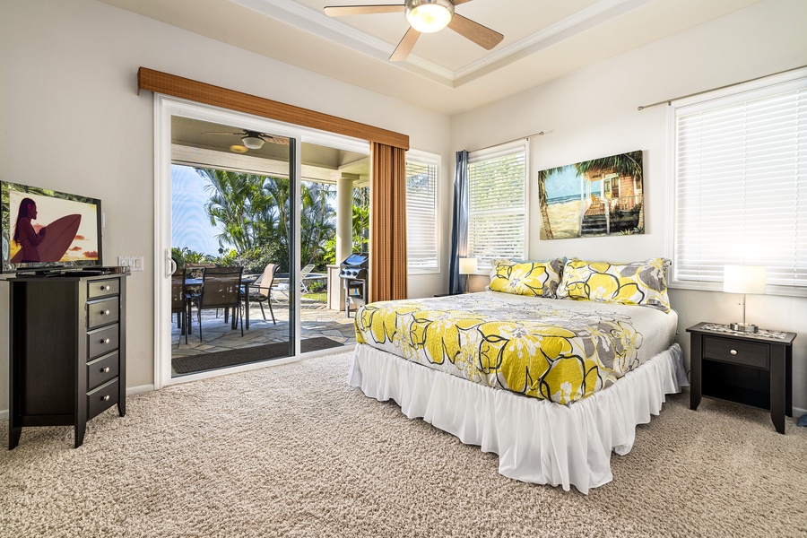 Guest bedroom with king bed