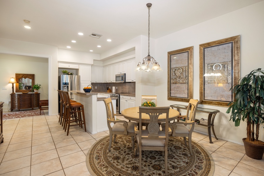 Your open-concept kitchen and dining area creates the perfect space for sharing meals and making memories together.
