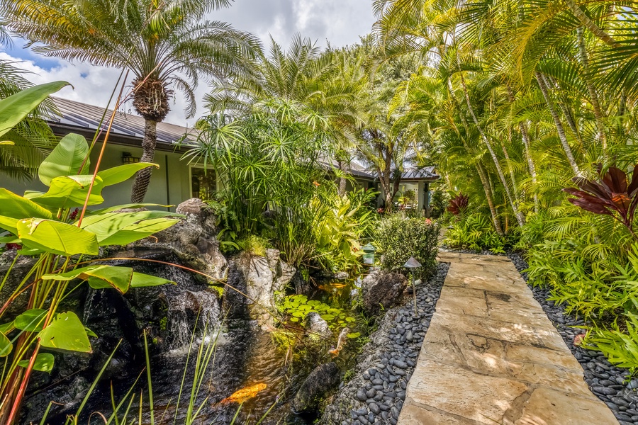 You'll be surrounded by lush tropical landscaping