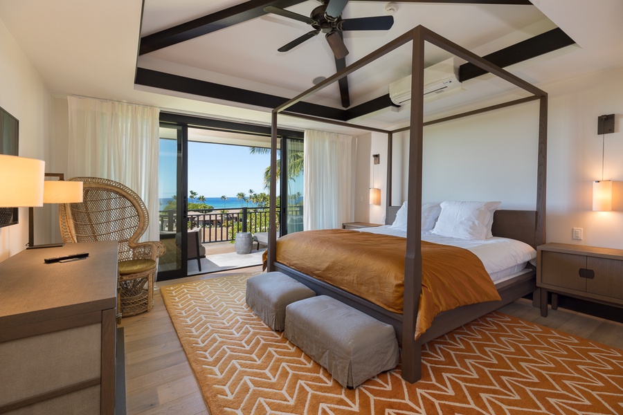Guests will appreciate extras like four-poster beds and direct lanai access