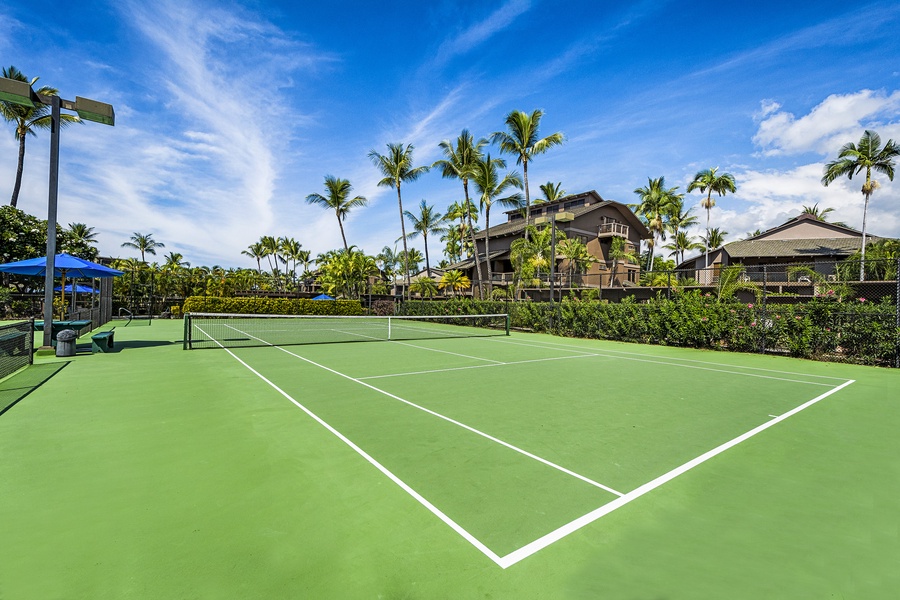 Tennis court at Kanaloa at Kona