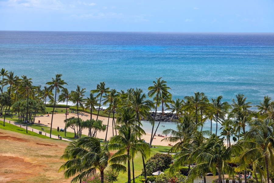 The tranquil lagoon is the perfect spot for your afternoon beach adventure.