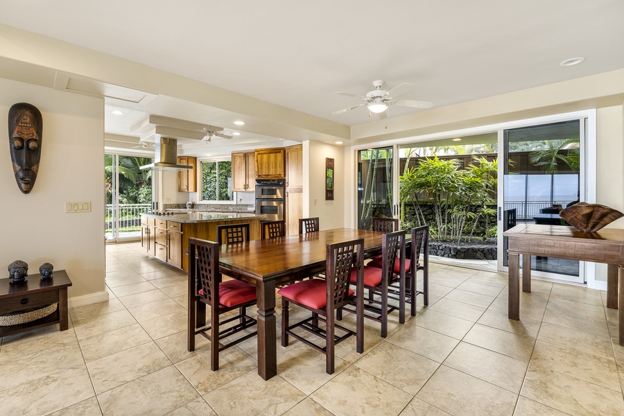 Indoor dining for 8 guests!