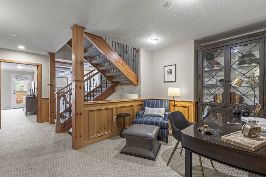 Stairs leading to the nightly spaces