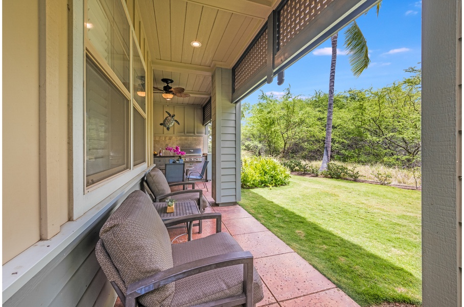 Perfect set up to relax and unwind outside the dining area