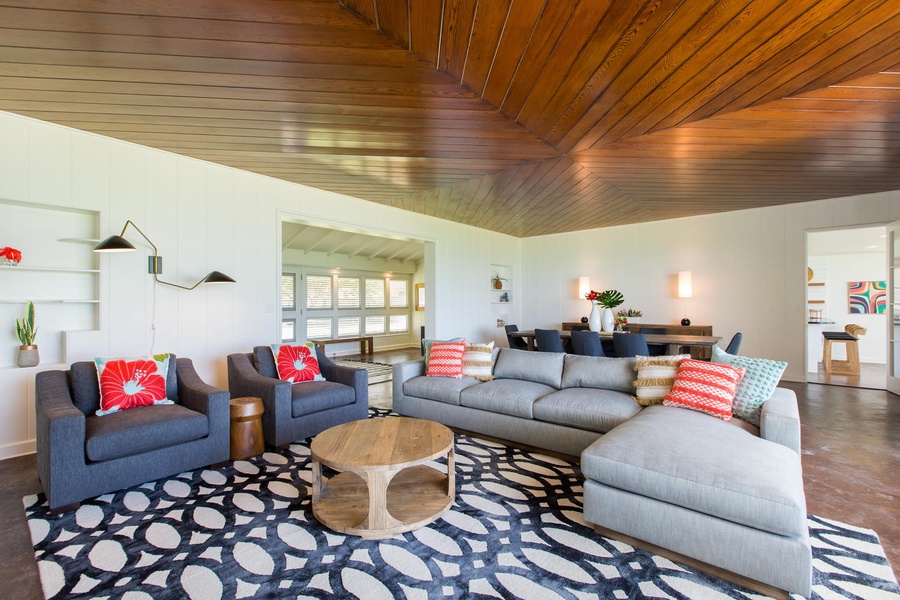 Formal living and dining room.