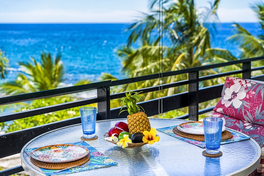 Take in the view while enjoying coffee on the Lanai!