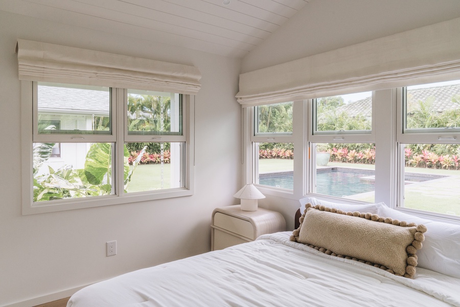 A bright and inviting bedroom designed for restful mornings and peaceful evenings.
