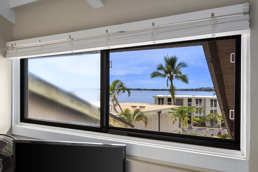 Second bedroom has perfect ocean views