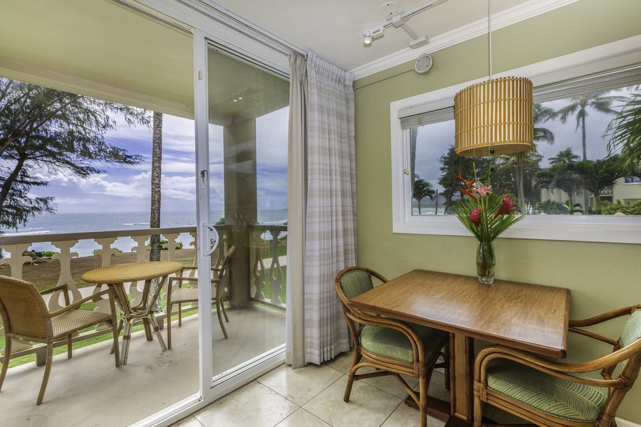 unobstructed views of the ocean located less than fifty (50) yards from your private Lanai