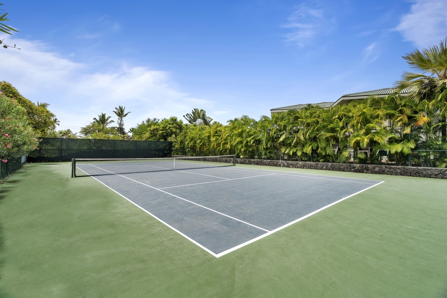 Tennis court for additional workout