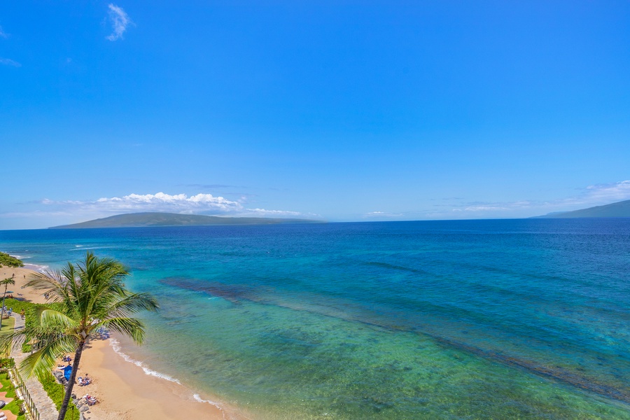 Take in the stunning ocean views and clear blue waters from this beachfront location.