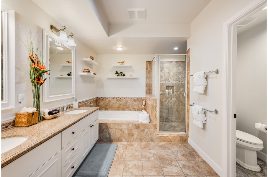 Primary bedroom royal bathroom will be there for you at the end of a busy day