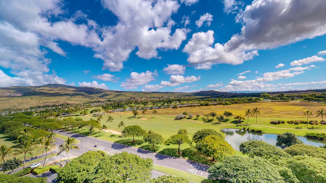 Aerial view of the Ko Olina Golf Course.